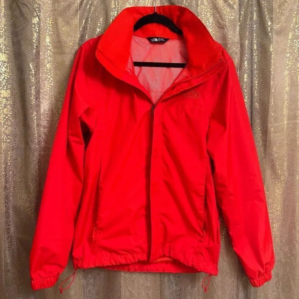 The North Face Resolve 2 Dryvent Red Orange Men's Rain Wind Proof Jacket Small